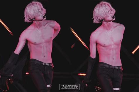 Smtown In Seoul Silver Hair Shirtless Taemin Lee Taemin