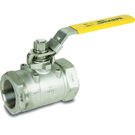 Sharpe Valves Manual 2 Way Ball Valve NPT SS 4353010840 Zoro