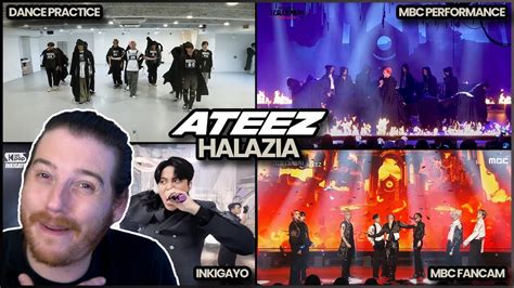 Ateez Halazia Lives Dance Practice Reactions Youtube