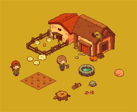 Farm Life Pixel Art Background Pixel Art Games Pixel Art Design Images