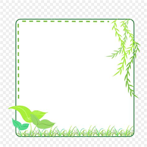 Green Leaf Border Clip Art