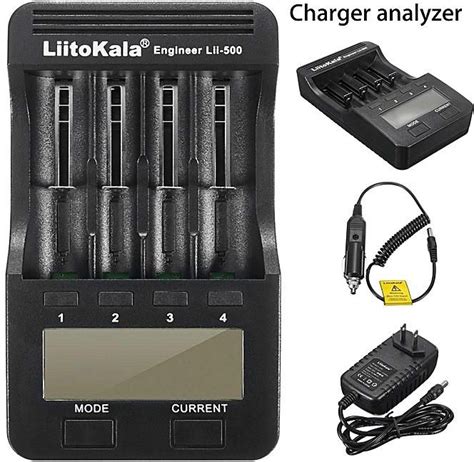 UNIVERSAL 12 Volt Battery Charger Analyzer Tester Ni MH Ni Cd Li Ion AA