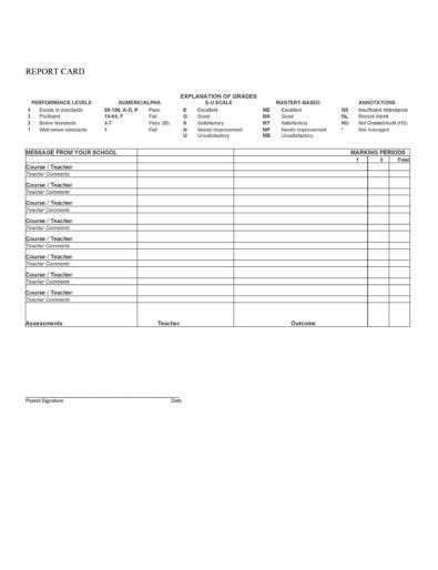 30 Real Fake Report Card Templates Homeschool High School Artofit