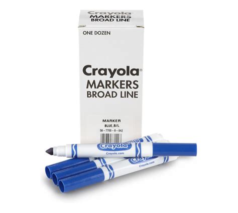 12 ct. Bulk Markers, Conical Tip - Blue - Crayola