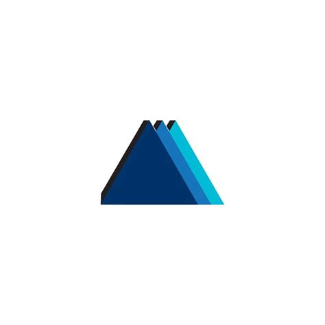 Three triangles logo. 10416014 Vector Art at Vecteezy