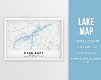 Hyco Lake Poster - Etsy