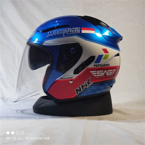 Jual Helm NHK R1 Mandalika Double Visor Limited Edition R1 Mandalika