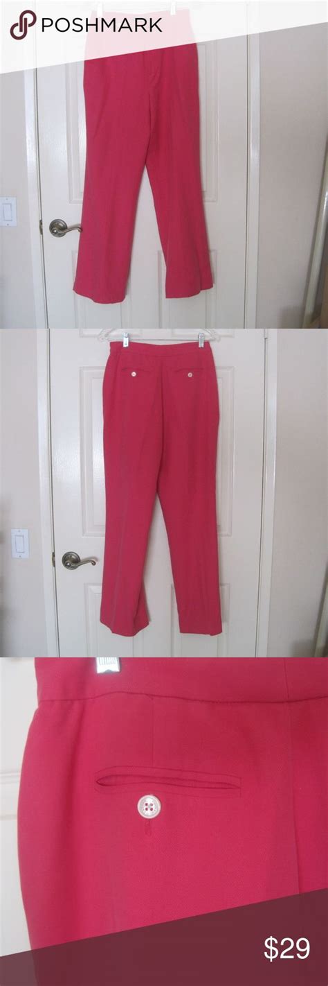 Ralph Lauren Pink Silk Slacks Womens Siz 6 Slacks For Women Pink Silk Slacks