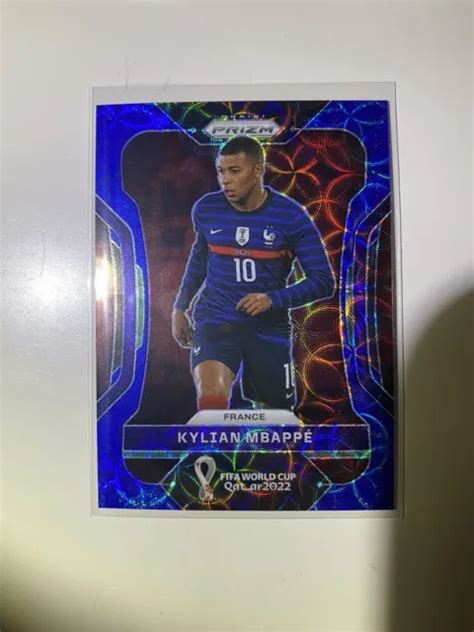 2022 PANINI PRIZM World Cup Qatar 101 Kylian Mbappe Blue Choice 135