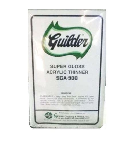 Guilder Acrylic Thinner 4 Liters – Silver Rose Hardware