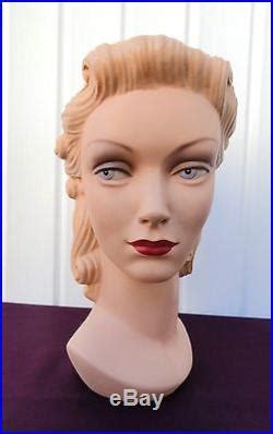 Decoeyes Mannequin Head Bust Vintage 1940s Style Store Hat Display