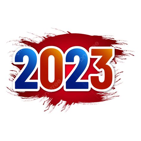 Gambar 2023 Dengan Latar Belakang Transparan Percikan Yang Menyakitkan 2023 Teks 2023 Clipart