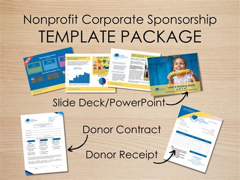 Nonprofit Multi Tiered Sponsorship Package Template Includes Slide Deck