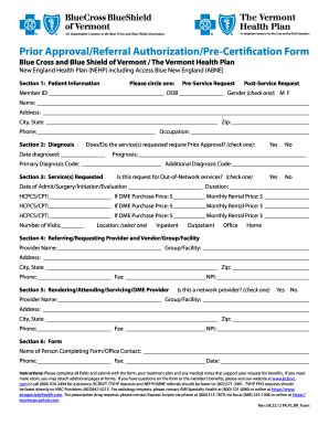 Vt Bcbs Pa Pc Rr Fill And Sign Printable Template Online