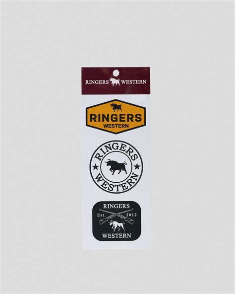 Ringers Western RW Logo Sticker 3 Pack In Multi - FREE* Shipping & Easy ...