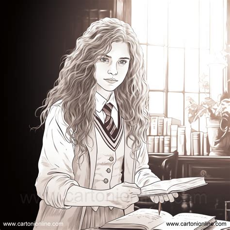 Desenho De Hermione Granger Para Colorir