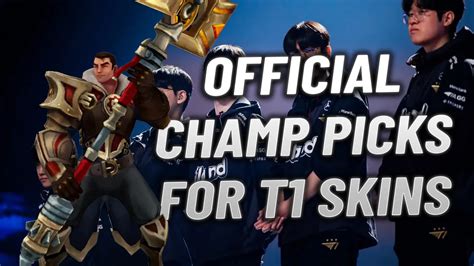 LoL T1 Champion Picks For LoL Worlds 2023 Skins Announced