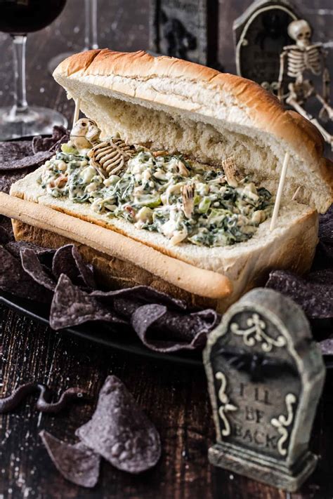 Lipton Spinach Dip In Halloween Bread Bowl Celebrations At Home