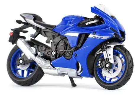 Moto Yamaha Yzf R Escala Azul Maisto Original En Caja Cuotas