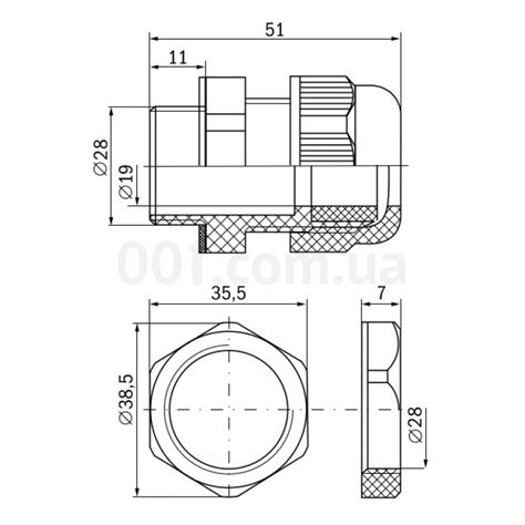 Сальник PG 21 диаметр кабеля 15-18 мм IP54 IEK (YSA20-18-21-54-K41 ...