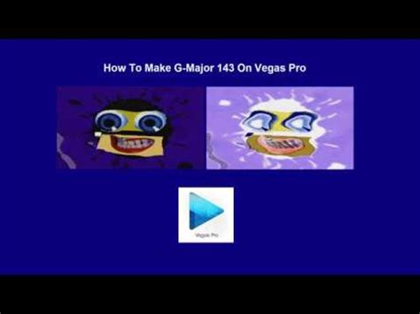 How To Make G Major On Vegas Pro Youtube