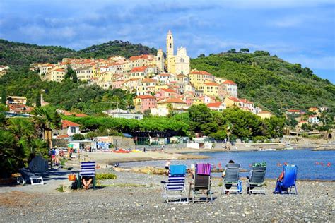 Cervo, Italy stock image. Image of beach, imperia, cervo - 61162977