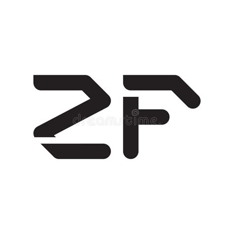 Icono Del Logotipo Del Vector De Letra Inicial De Zf Ilustración Del