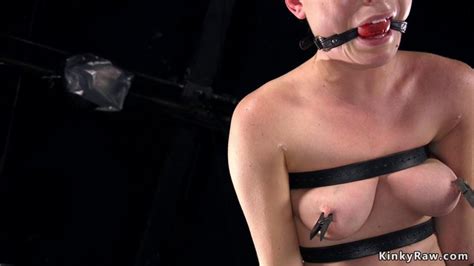 Gagged In Strait Jacker Brunette Tormented Lily LaBeau Tnaflix