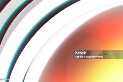 Vintage Lens Chromatic Aberration Closeup Design Element Stock