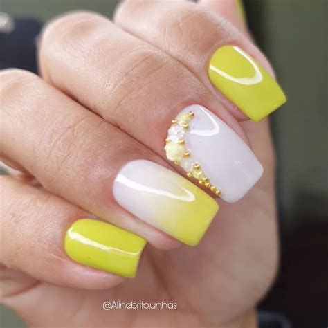 Brilla Con Elegancia Unhas Amarillas Decoradas Para Cualquier Ocasi N