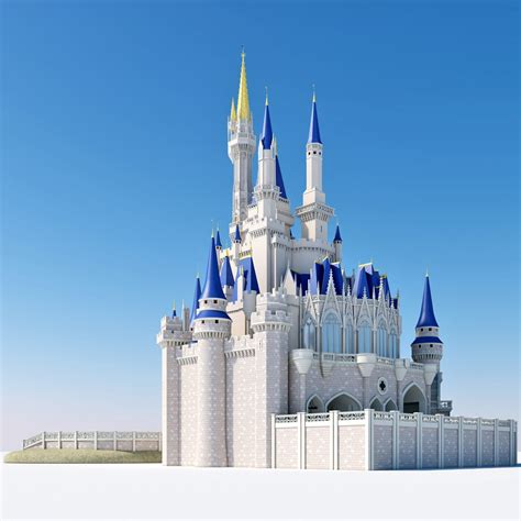 D Cinderella Castle Model