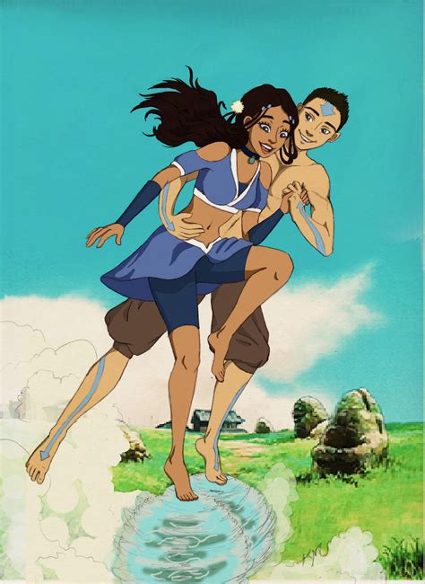 Aang And Katara Having Fun By Bummblebird On DeviantArt