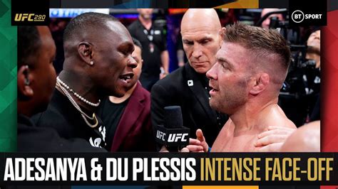 Israel Adesanya And Dricus Du Plessis Come Face To Face In Bad Tempered