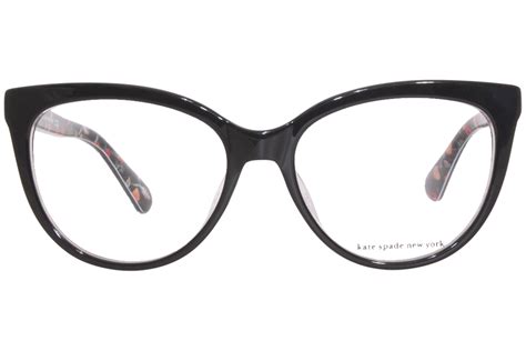 Kate Spade Cherette Ina Eyeglasses Women S Black Pattern Full Rim Cat Eye 54mm