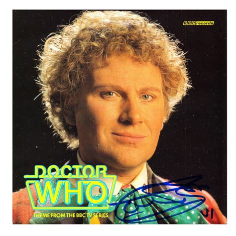 Colin Baker Signed 6th Dr Doctor Who Theme Tune 7 Single BBC Exact Proof