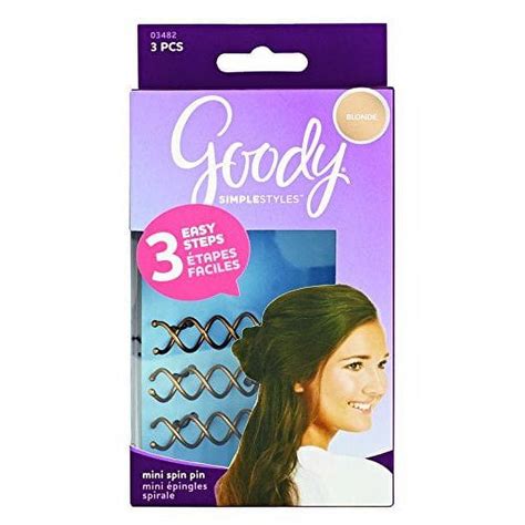 Goody Simple Styles Mini Spin Pins 3 Count Walmart