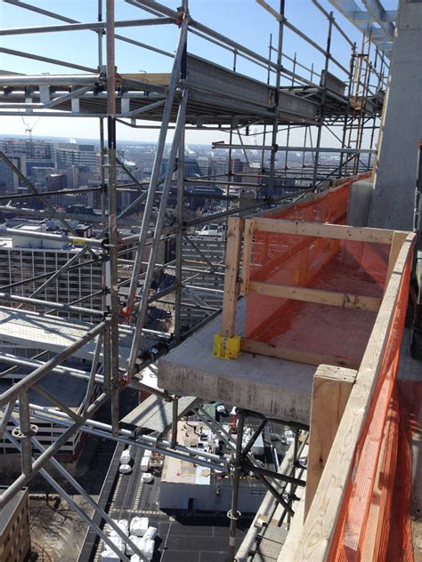 Cantilever Scaffold On 28th Floor Superior Scaffold Services