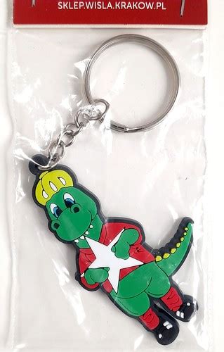 Wisla Cracow Football Club Dragon Mascot Gum Keyring Official Product