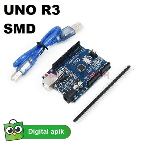 Jual Arduino Uno R3 Ch340 Atmega328p Smd Compatible Header Kabel