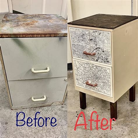 UPcycled A Junk File Cabinet That I Found To Use In My Office Added