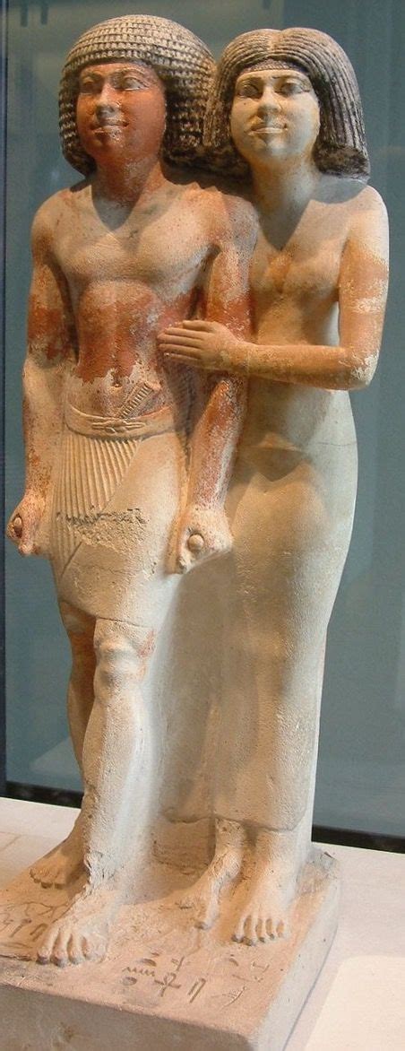 Standing Statue Of Raherka Inspector Of Scribes And His Wife Meresankhn