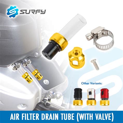 Motorcycle Air Filter Drain Tube Universal Alloy Head From Thailand