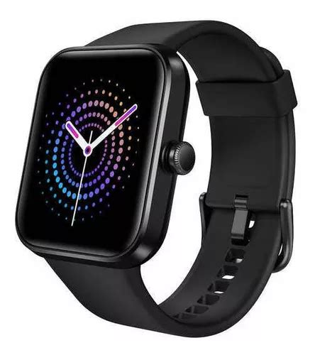 Smartwatch Fitpolo Id Malla Black De Tpu Y Bisel Black