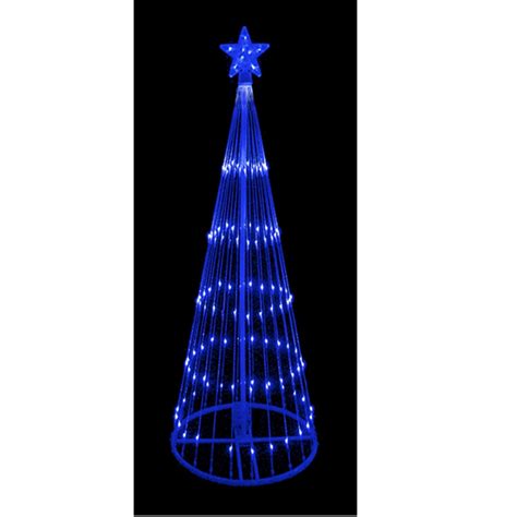 9 Blue Led Lighted Show Cone Christmas Tree Outdoor Yard Art Decoration Christmas Central