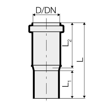 Valsir Triplus PP Raccord Double Profondeur D 125 Mm VS0650761