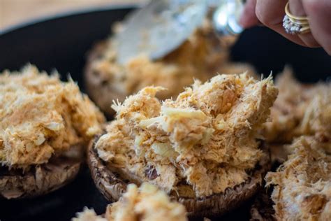 Smoked Salmon Stuffed Portobello Mushrooms Kitchen Laughter