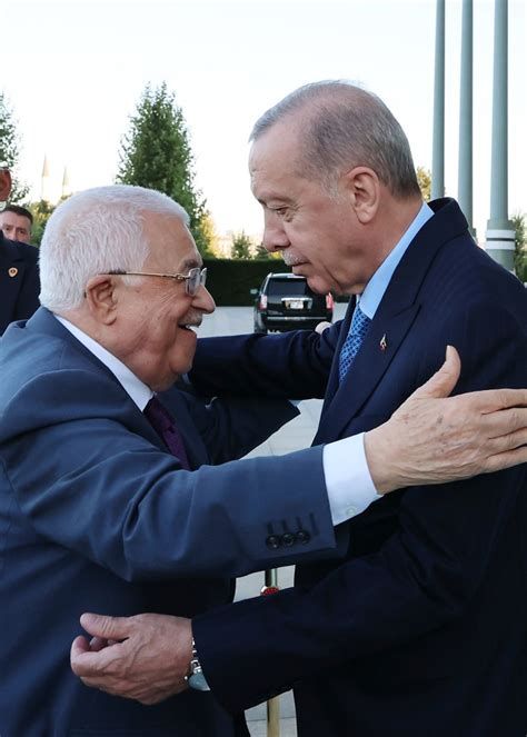 SON DAKİKA Cumhurbaşkanı Erdoğan ile Mahmud Abbas görüştü