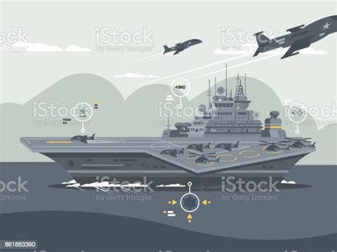 Kapal Induk Militer Ilustrasi Stok Unduh Gambar Sekarang Kapal