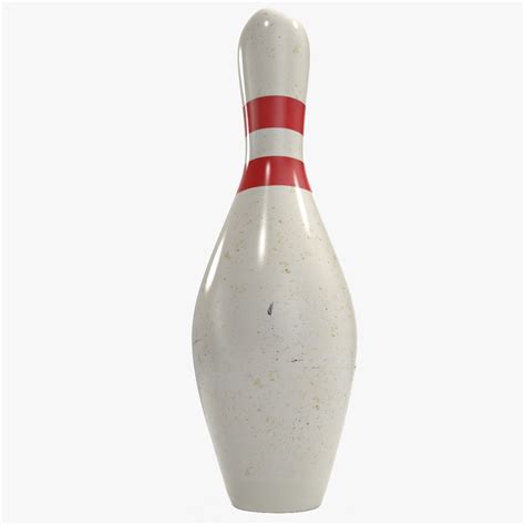 Bowling Pin Three Poly Levels Free D Model Obj Ma Fbx Stl Free D