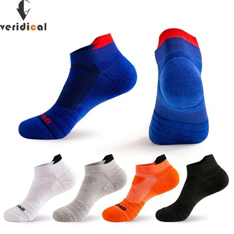 Veridical Pairs Athletic Sport Running Socks For Men Colorful Cotton